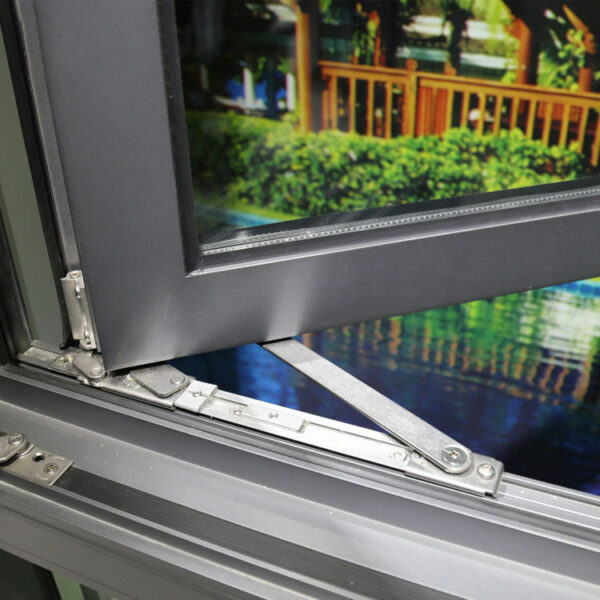 1 - Waterproof Double Glazed Casement Aluminium Windows Window dark grey casement windows