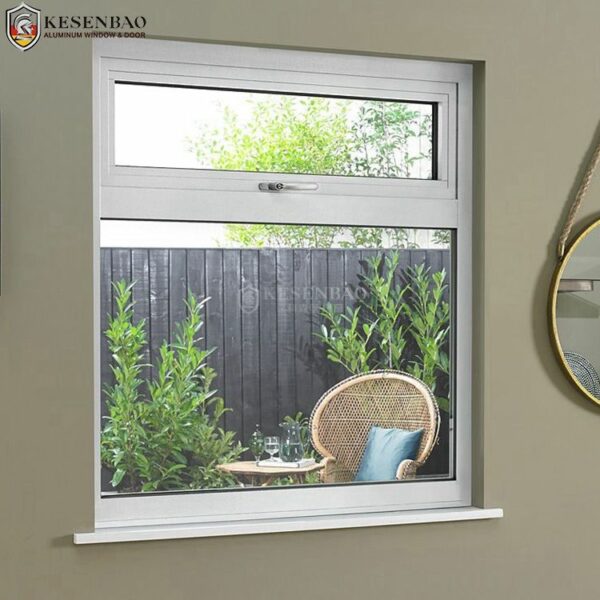 3 - Excellent Sound Insulation Residential White French Design Aluminum Double Glass Casement Window