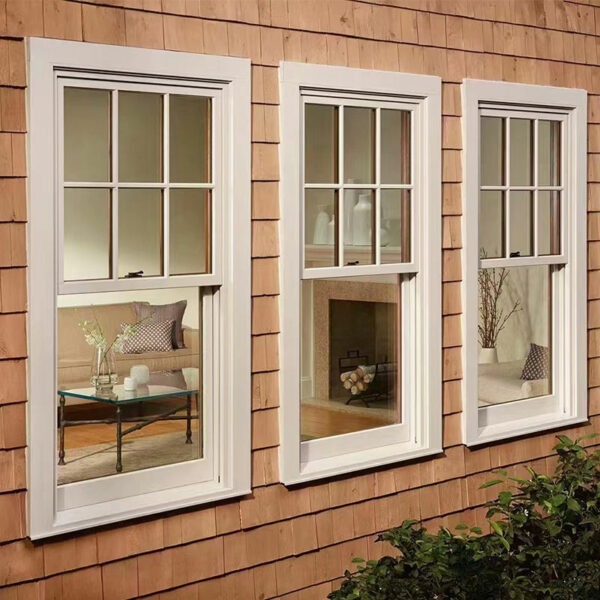 1 - Aluminium Glazed Sash Windows Single Hung Vertical Sliding Window Customized Size