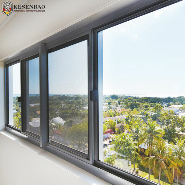 4 - 50% Noise Reduction Design Minimalist Residential Soundproof Aluminum Sliding Glass Windows