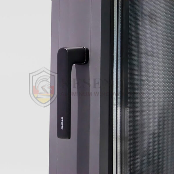 3 - 12 Color Option Aluminum Tilt And Turn Windows High Quality Inward Opened Soundproof Double Glazed Casement Window