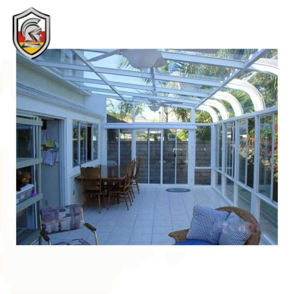 2 - Tempered glass and aluminium frame sunrooms with Australia standard