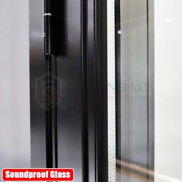 4 - Aluminium Interior Flush Glass Kitchen Room Door Double Tempered Glass Metal Swing Doors For Bathroom