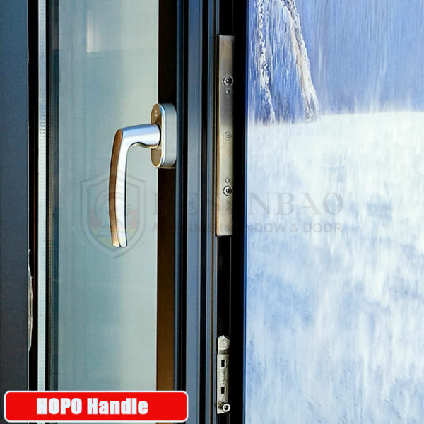 4 - Excellent Soundproof 90# American standard Gray aluminum casement window