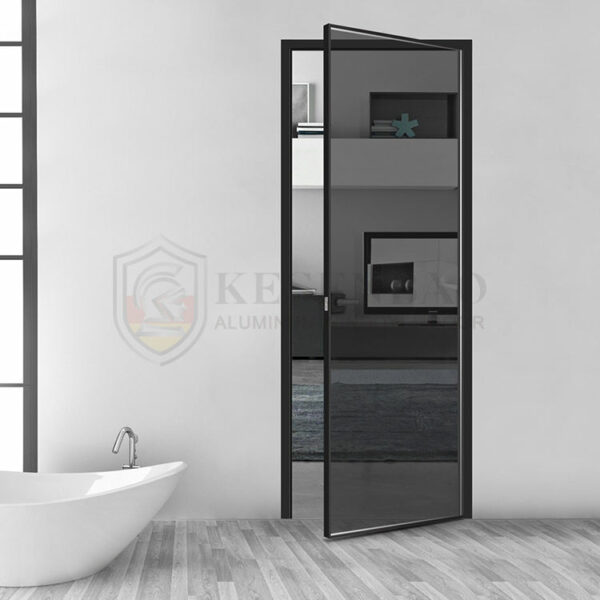 2 - Philippines Modern French Privacy Design Aluminum Frame Double Waterproof Doors For Bathrooms