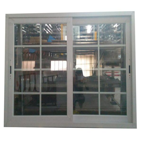 4 - Modern house window design white grill aluminium sliding window