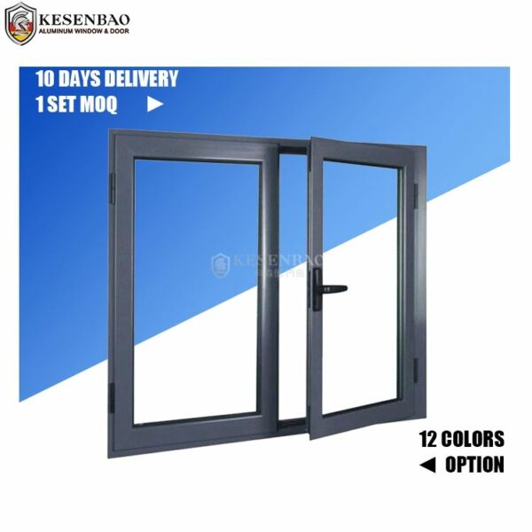 3 - AS2047 NFRC Standard Excellent Airtight Design Small Aluminium Window Double Casement Window