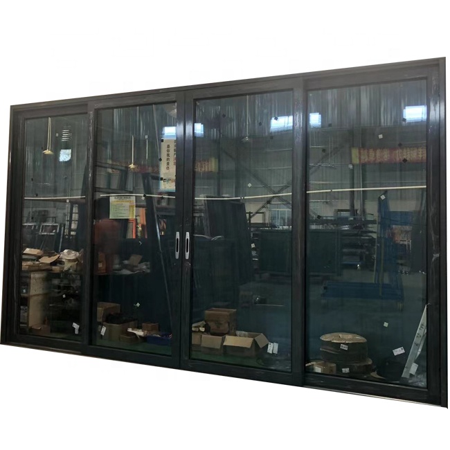 Foshan supplier 5mm double tempered clear glass automatic sliding door support for custom