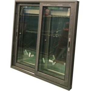 0| - Double tempered clear glass aluminium alloy doors and windows