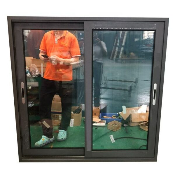 1 - Double tempered clear glass aluminium alloy doors and windows