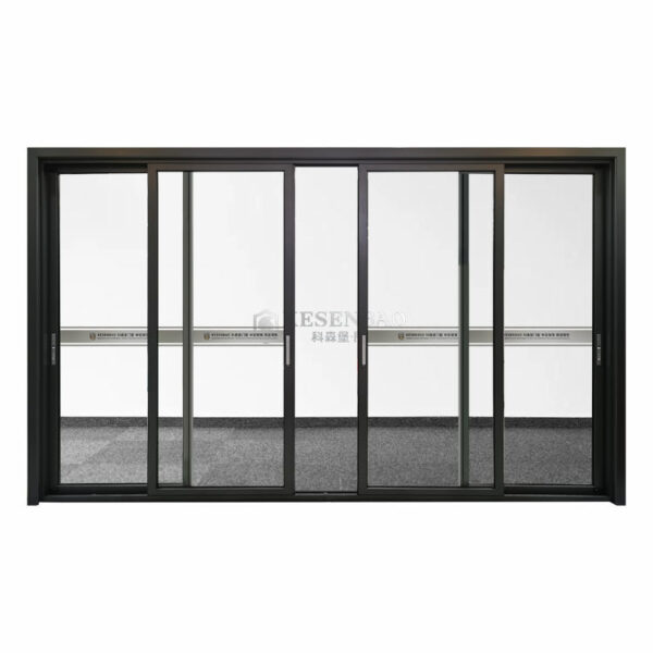 3 - 1 Set MOQ Custom Cheap China Wholesale Price Minimalist Narrow Three Linkage 4 Panel Aluminum Glass Sliding Door