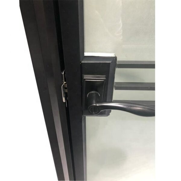 3 - Slim frame aluminium profile frosted washroom door