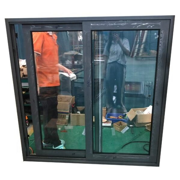 2 - Double tempered clear glass aluminium alloy doors and windows