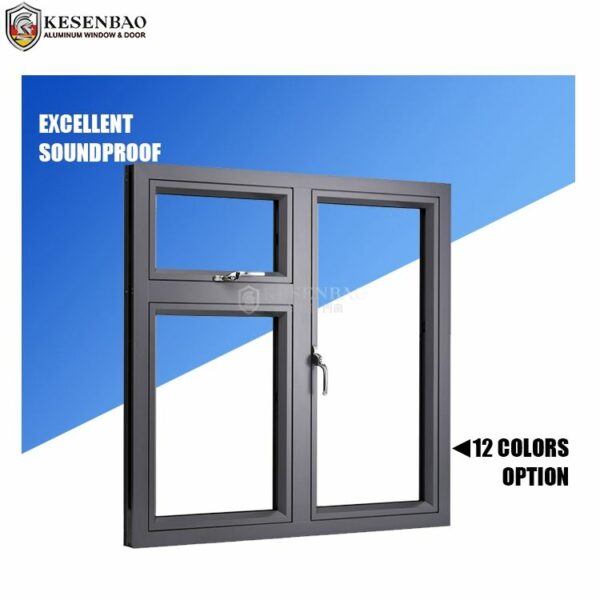 2 - AS2047 NFRC Standard Excellent Airtight Design Small Aluminium Window Double Casement Window