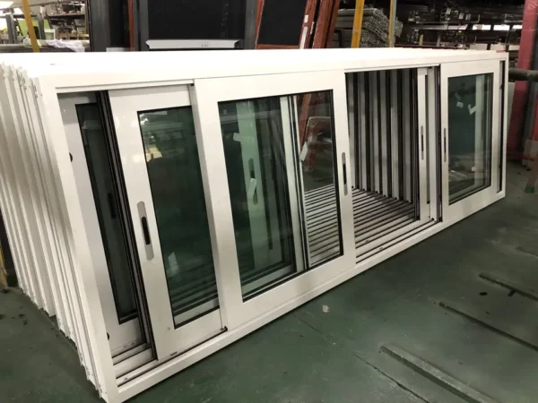  - Modern customized design balcony aluminum sliding window 2 tracks sliding glass window