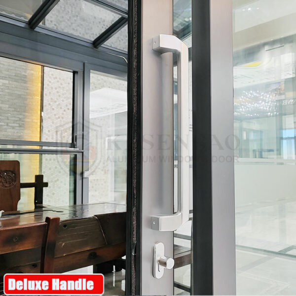 5 - Second Hand Trackless Asian Japanese Style Study White Aluminium Sliding Doors