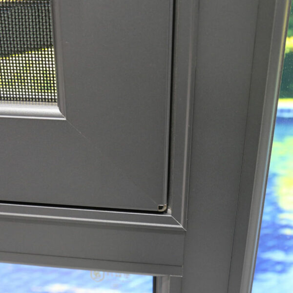 2 - Waterproof Double Glazed Casement Aluminium Windows Window dark grey casement windows