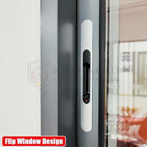 2 - 1.5 Hours Fire Protection Standard Simple Design 1.4Mm Thickness Profiles Aluminum Glass Sliding Window