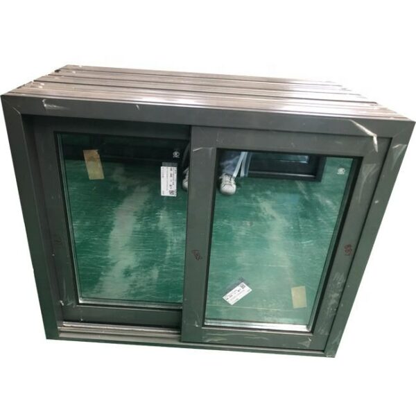 2 - Grey color tempered clear glass sliding balcony window with low price