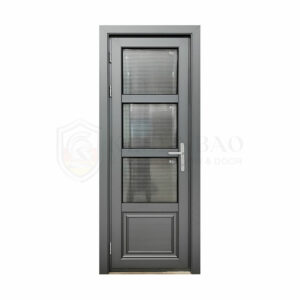 1 - Thicken Profiles Cheap Italian Exterior Public Modern Water Resistant Opaque Smoked Glass Bathroom Doors