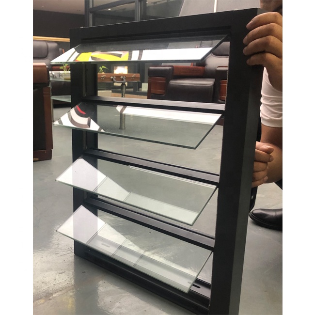 Waterproof design aluminium profile ventilation louver with mosquito net