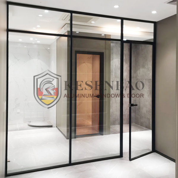 4 - Philippines Modern French Privacy Design Aluminum Frame Double Waterproof Doors For Bathrooms