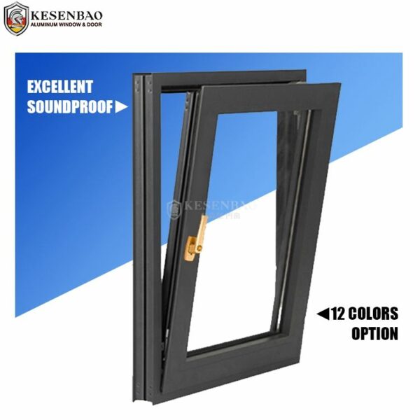 5 - AS2047 NFRC Standard Excellent Airtight Design Small Aluminium Window Double Casement Window