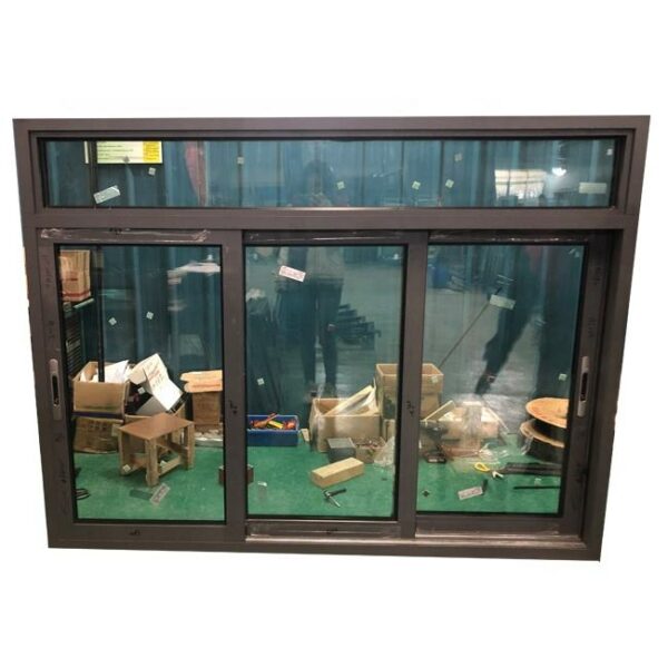 3 - Double tempered clear glass aluminium alloy doors and windows