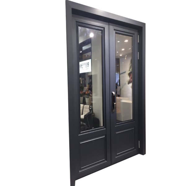 9 - Heavy duty aluminium profile 12mm toughened glass door design