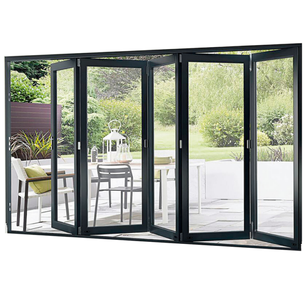 2 - 10mm toughened glass folding door for restaurant with price discount