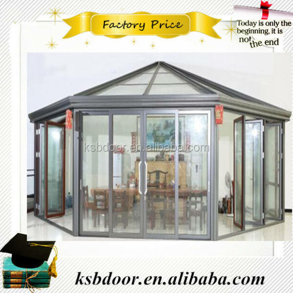 1 - Waterproof aluminum sunroom hotel outdoor glass houses sunroom house