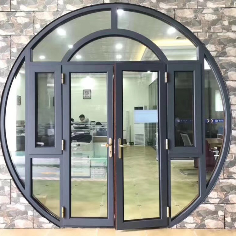 Modern curved design  size customized 2.0mm thickness house door model