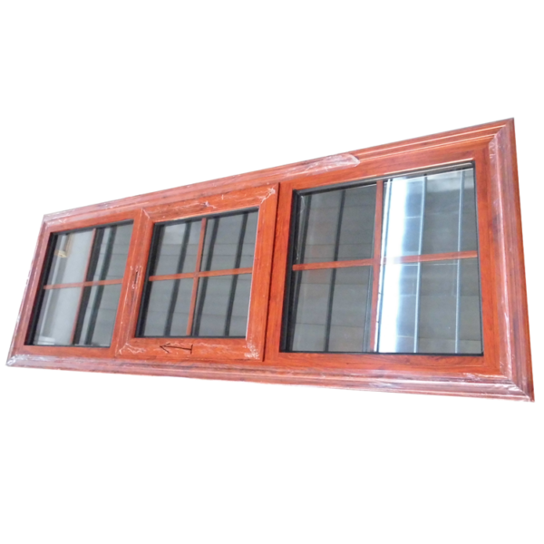 1 - Soundproof house window design 3 panels aluminum awning window