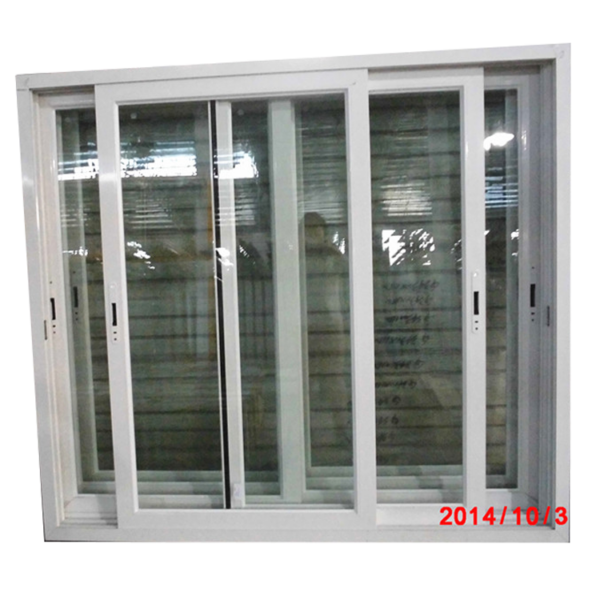 5 - Aluminium frame house window design size customized 12mm aluminium frame sliding glass window