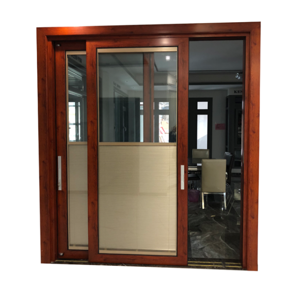2 - Aluminium profile for onitek aluminium sliding glass door electric control blinds sliding glass door with blinds