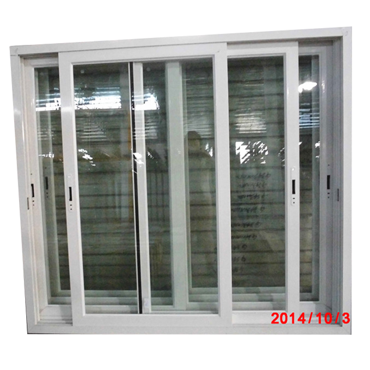 Aluminium frame house window design size customized 12mm aluminium frame sliding glass window