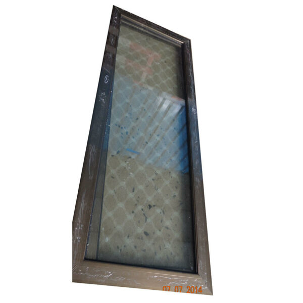 3 - Frosted glass high quality profile toughened glass aluminum door for toilet