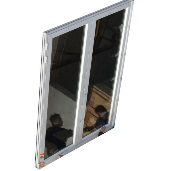 0| - Wooden color size customized aluminium louvre door