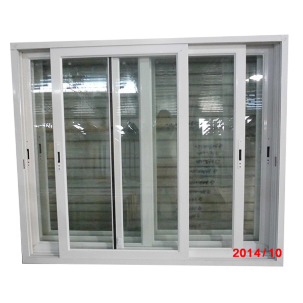 4 - Aluminium frame house window design size customized 12mm aluminium frame sliding glass window