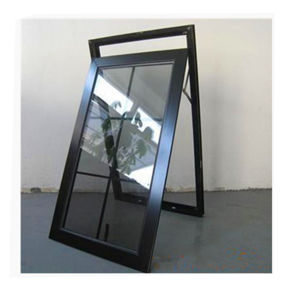 1 - North America window top hung toilet window double tempered glass aluminum top hung window