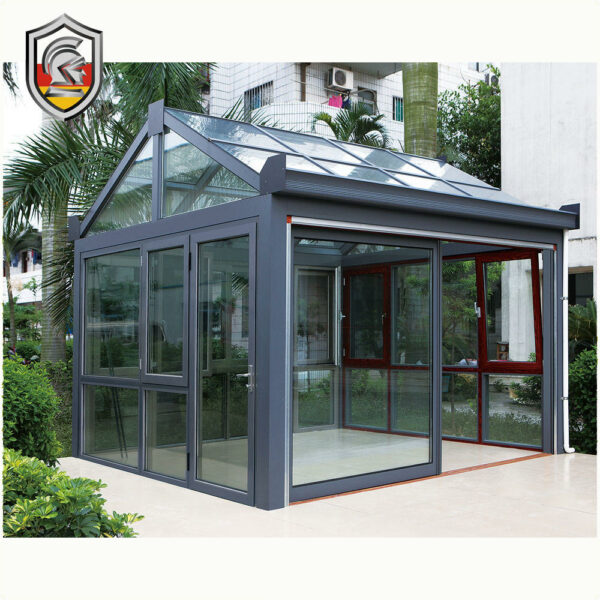 0| - Prefabricated Aluminum Glass House Veranda Sunroom and Winter Garden