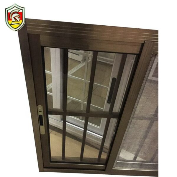5 - 115mm aluminium powder coated burglarproof sliding window security bar