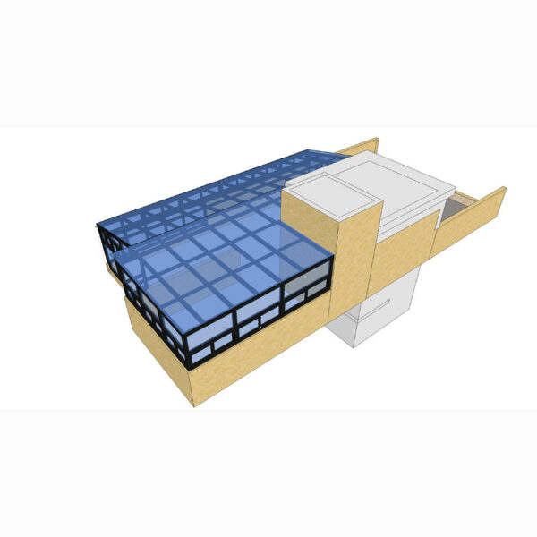 5 - Modular Prefab Four Season Solarium Hollow Sun House doors and windows for aluminum profile Glass Sunrooms