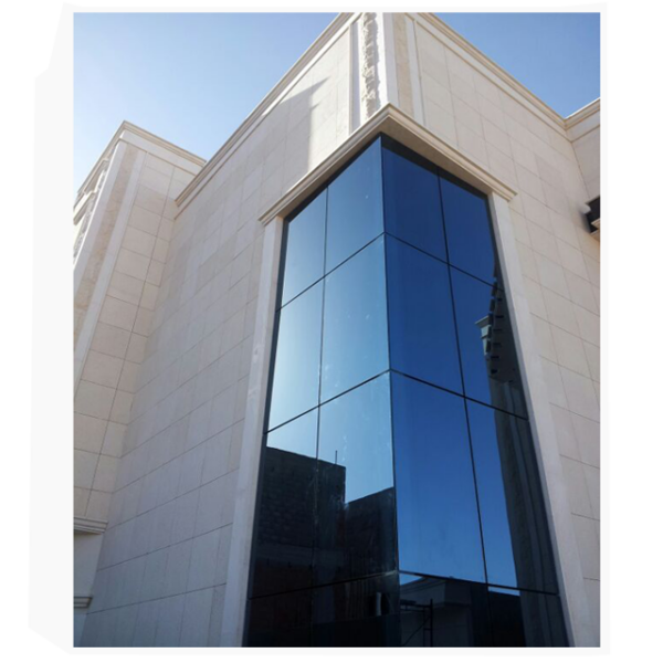 1 - Tempered glass curtain wall