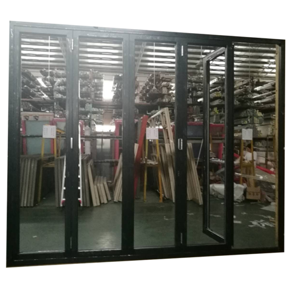 5 - 10mm toughened glass folding door for restaurant with price discount