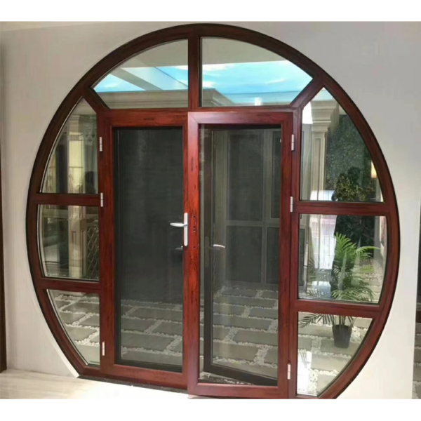 10 - Modern curved design size customized 2.0mm thickness house door model