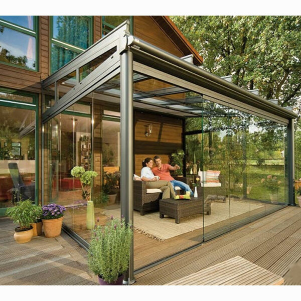 5 - Luxury tempered insulated glass green house aluminum sun room