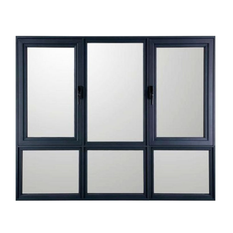 High rise building 6mm single blue glass casement window cheap wholesale price of bangladesh window aluminum