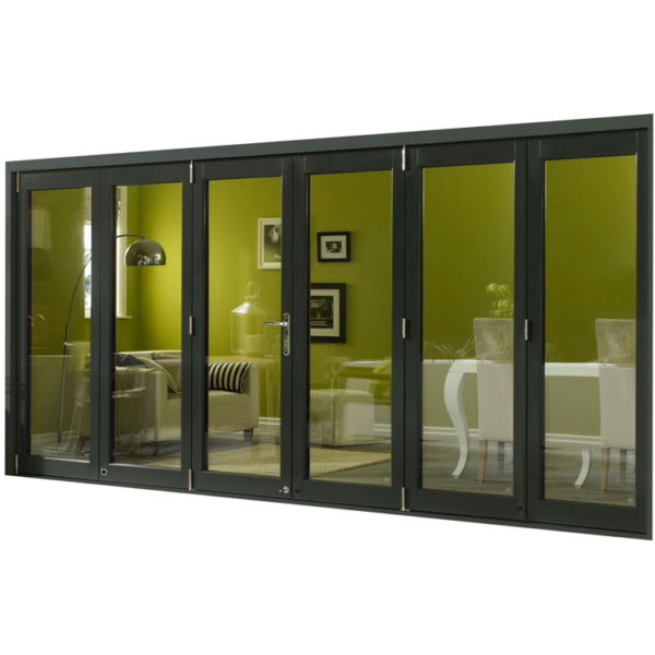 6 - 10mm toughened glass folding door for restaurant with price discount