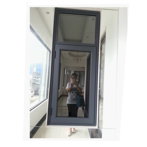 5 - North America window top hung toilet window double tempered glass aluminum top hung window